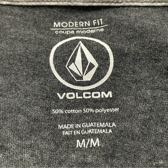 Volcom Gray Men’s Short Sleeve Crewneck Camo Logo Graphic Print Tee Size M - Picture 3 of 3